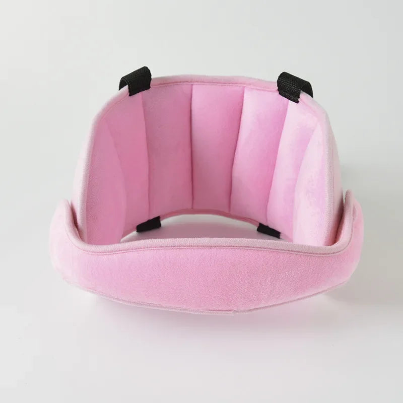 Adjustable baby safety head support strap from Nova Mart designed to keep a baby’s head stable and comfortable in the car seat.