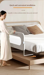 Adjustable IMBABY Baby Bed Rail Guard by Nova Mart, anti-fall safety barrier for secure baby sleeping environment