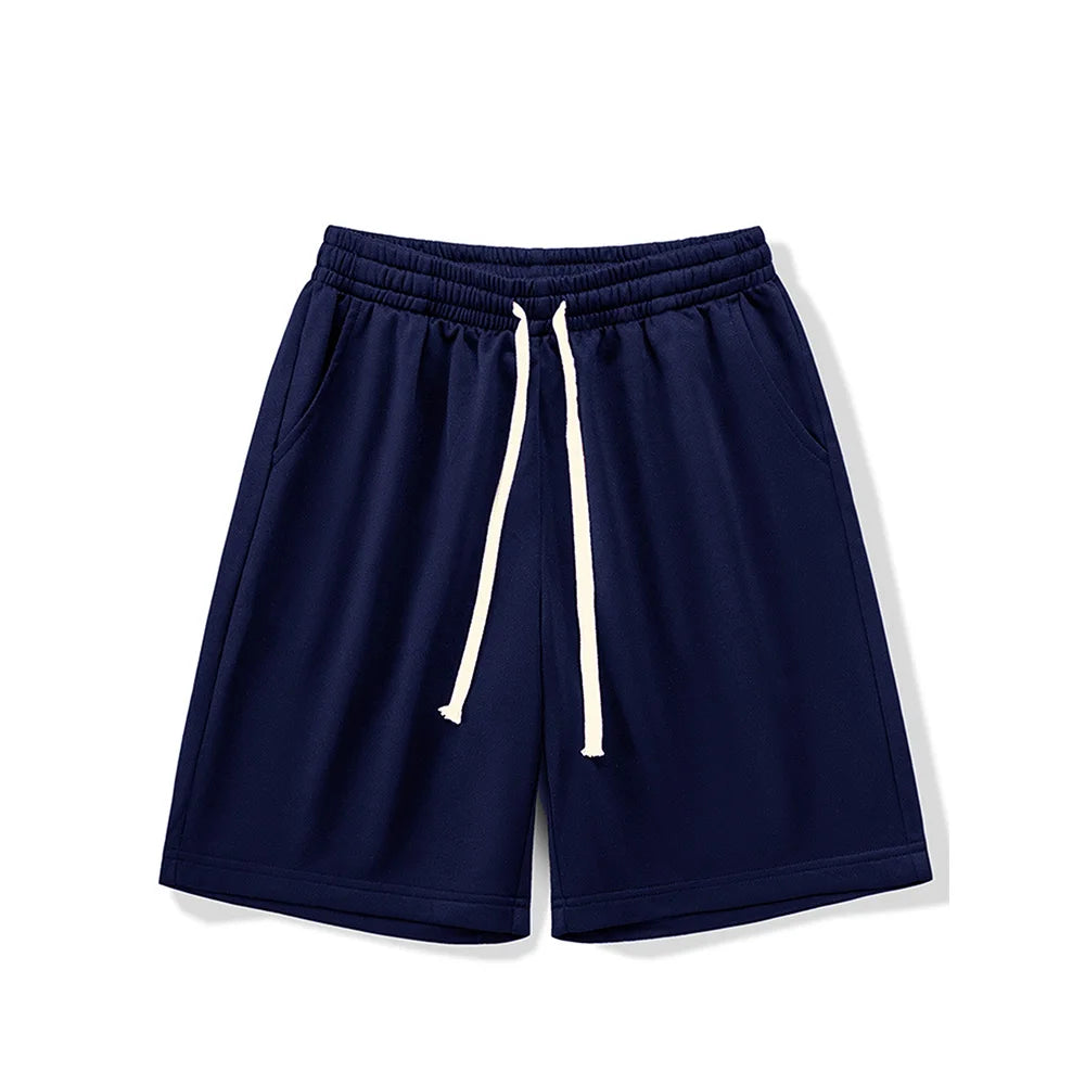 Men's casual drawstring jogger shorts from Nova Mart, featuring a comfortable fit and relaxed style in soft fabric.