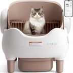 Self Cleaning Litter Box, Automatic Cat Litter Box with APP Control, Odor-Free  Large Waste Bin, Open-Top for Multi Cats - Image 1