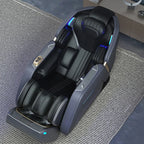 Nova Mart 4D Zero Gravity Massage Chair with voice control and Bluetooth features, showing plush upholstery and ergonomic design.