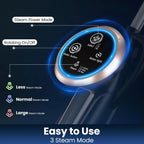 Nova Mart 10-in-1 steam mop cleaner with 1300W power and rotating pad for efficient floor cleaning.