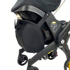 Nova Mart Doona & FooFoo stroller storage bag, a 3-in-1 travel knapsack with multiple compartments for stroller accessories.