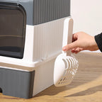 Fully Enclosed Cat Litter Box – Anti-Splash - Image 3