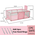Large waterproof indoor baby playpen by Nova Mart, safety barrier fence with secure sides for child play and containment.