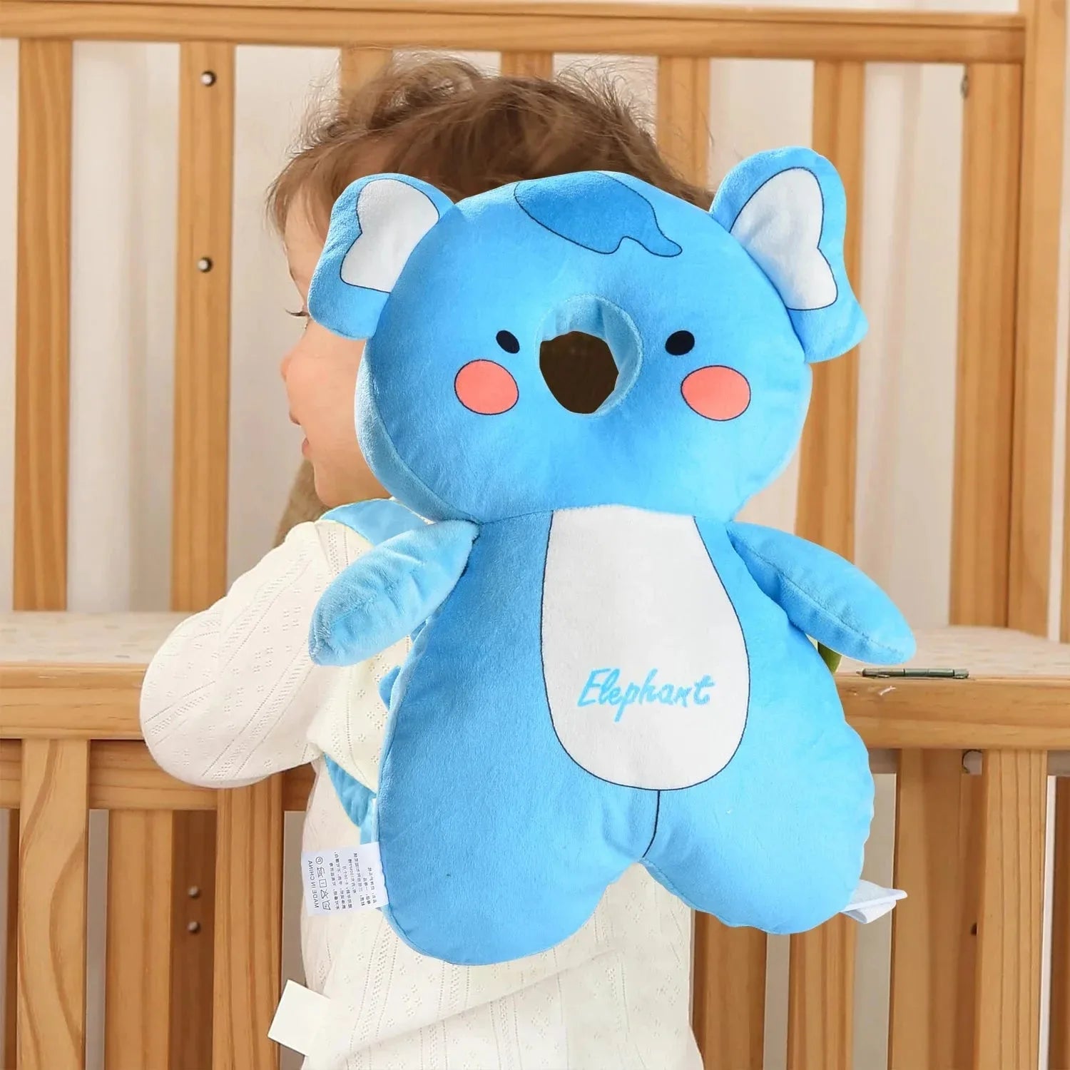 Nova Mart baby safety head protector backpack with soft safety pads for infants and toddlers.