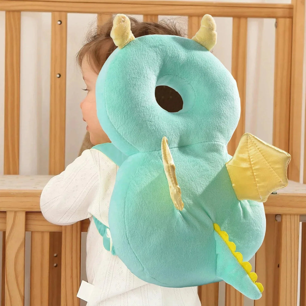 Nova Mart Baby Walker Head Protector Backpack safety pad with soft cushioning for baby safety during walking.