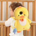 Baby safety head protector backpack by Nova Mart, with soft padding to protect baby's head during walking activities.