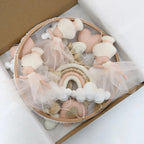 Nova Mart Ballerina Baby Crib Mobile with princess theme, featuring soft plush ballerina figures for a nursery or newborn.