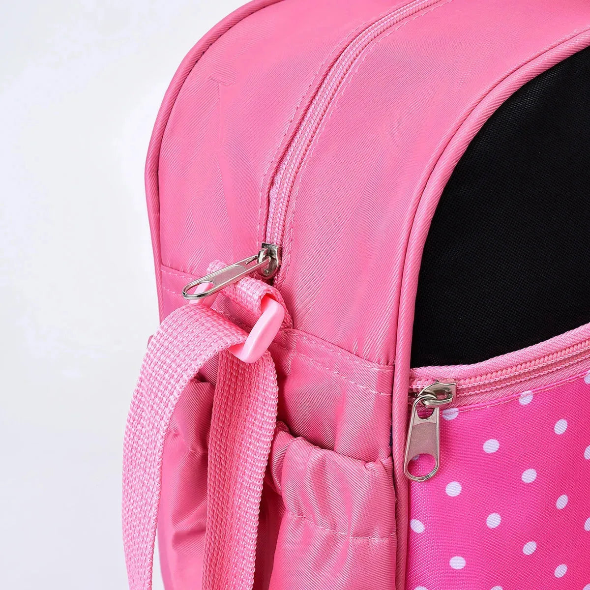 Large nylon diaper bag with bear print, Nova Mart mommy bag 5-piece set, crossbody design, spacious for baby essentials