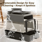 Nova Mart cat litter box with flip door, anti-splash design, and odour lock for clean and mess-free pet care.