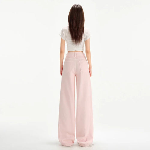 Cherry Blossom Wide-Leg Mop Jeans – 32in