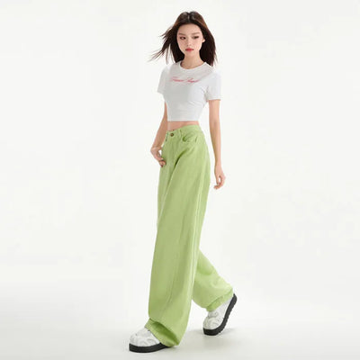 Cherry Blossom Wide-Leg Mop Jeans – 32in - image 4