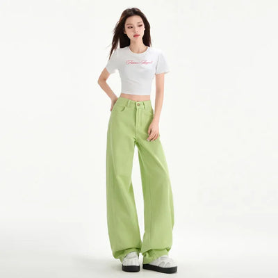 Cherry Blossom Wide-Leg Mop Jeans – 32in - image 5