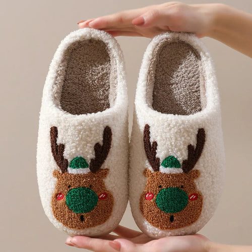 Christmas Elk Slippers – Ultra-Soft