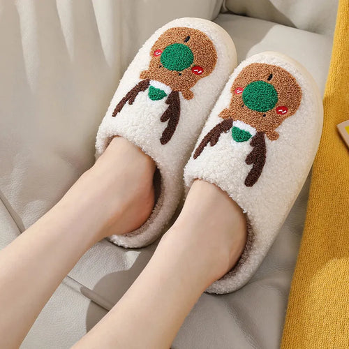 Christmas Elk Slippers – Ultra-Soft