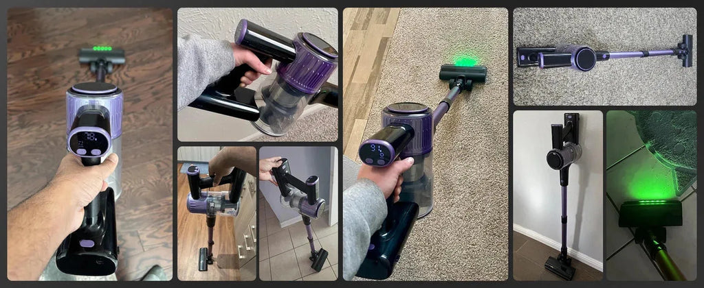 Nova Mart 10-in-1 cordless stick vacuum cleaner with 55Kpa suction, 500W power, lightweight design, and multiple cleaning modes.