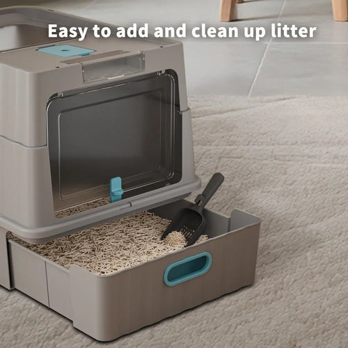 Dual Opening Cat Litter Box – Odour Lock