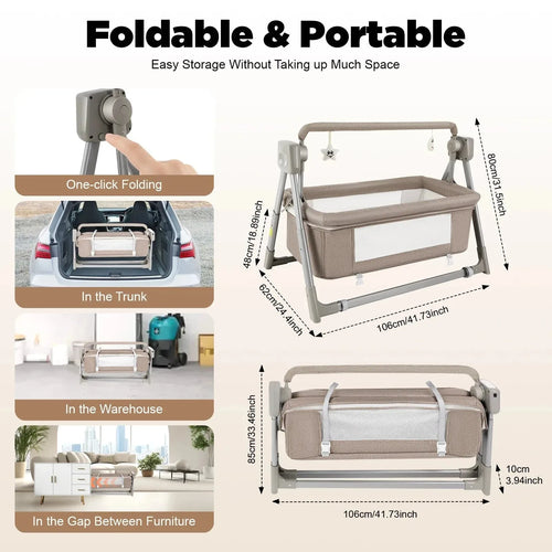 Electric Baby Cradle Swing – Bluetooth