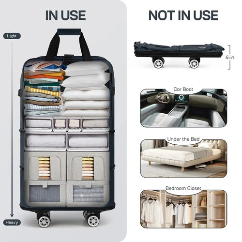 Foldable Expandable Rolling Luggage Bag – 30
