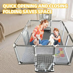 Large Nova Mart baby playpen with soft padding and ball pool for safe, fun play areas for kids.