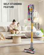 Nova Mart Kissof S17 Pro cordless vacuum cleaner with 550W motor, 55Kpa suction, and 60-minute runtime, shown in the image.