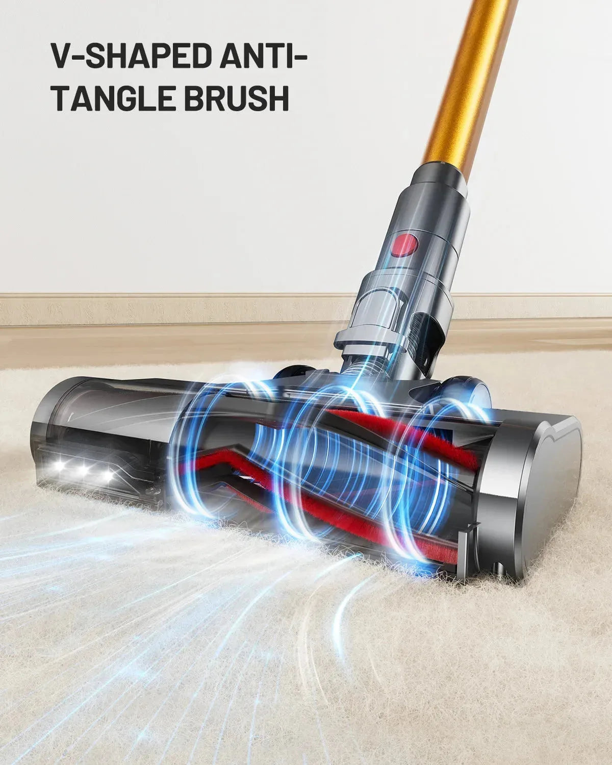 Nova Mart Kissof S17 Pro cordless vacuum cleaner with 550W power, 55Kpa suction, and 60-minute runtime, shown in the image.