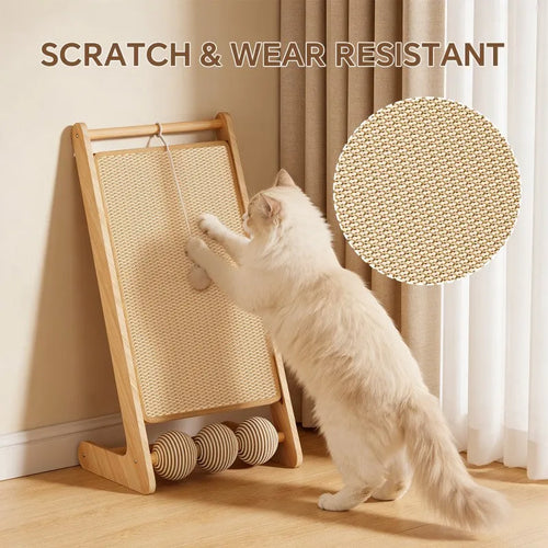 Large Vertical Sisal Cat Scratcher – 100cm Natural Post