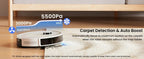 Lefant M2 Pro robot vacuum and mop from Nova Mart with 5500Pa suction and LiDAR navigation, shown on a hardwood floor.