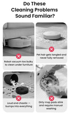 Nova Mart Lefant M3 Max robot vacuum and mop with 20000Pa suction, auto wash, sleek design, and versatile cleaning features.