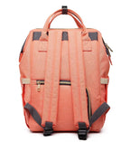 Large capacity Lequeen mummy diaper bag backpack by Nova Mart, featuring multiple compartments for travel and baby essentials.