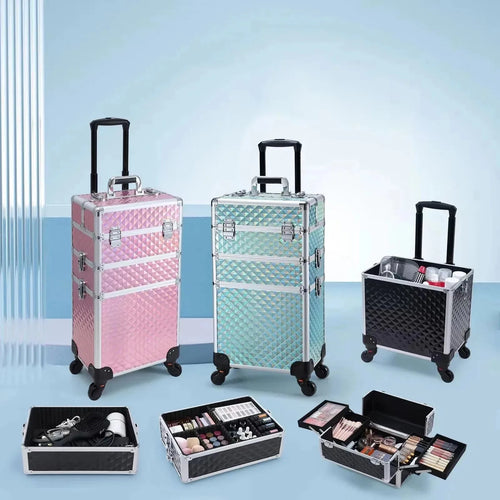 Maxulene 3-1 Rolling Makeup Trolley – 3-in-1 Removable Design
