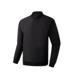 Men's Nova Mart loose solid color jacket with baseball collar, casual fit, lightweight design, shown in a front view.