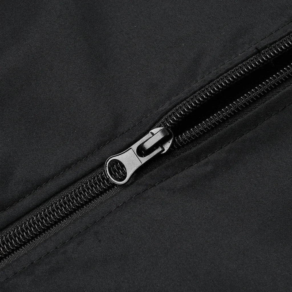 Men's loose solid color jacket with baseball collar from Nova Mart, featuring a casual, relaxed fit and lightweight design.