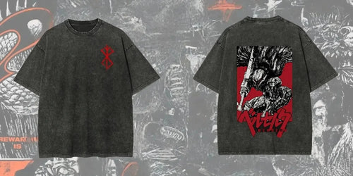 Men's Berserk Anime Graphic T-Shirt – Oversized Baggy Fit