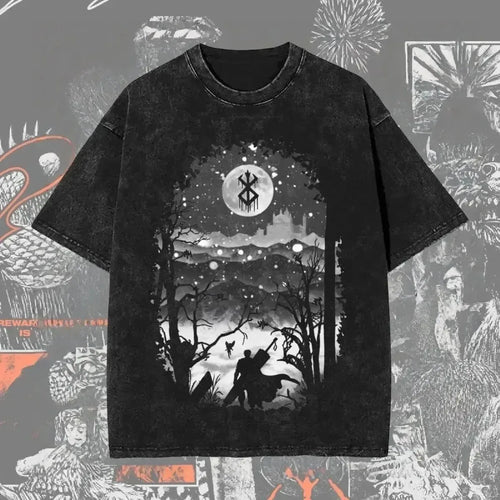 Men's Berserk Anime Graphic T-Shirt – Oversized Baggy Fit