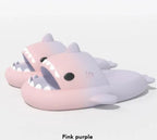 Men's gradient shark slippers from Nova Mart, non-slip bathroom shoes with shark design and comfortable slip-on style.