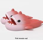 Men's gradient shark slippers by Nova Mart, non-slip bathroom shoes with a colorful shark design and comfortable slip-on style.