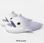 Men's gradient shark slippers by Nova Mart, non-slip bathroom shoes with fun shark design and comfortable slip-on style.