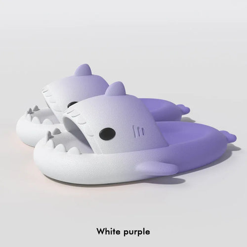 Men's Gradient Shark Slippers – Non-Slip Sole