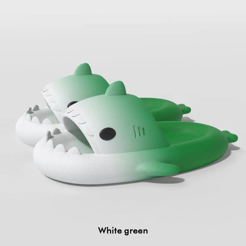 Men's Gradient Shark Slippers – Non-Slip Sole