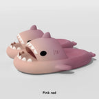 Men's gradient shark slippers from Nova Mart featuring non-slip soles and colorful shark design, ideal for bathroom wear.