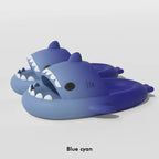 Men's gradient shark slippers by Nova Mart, non-slip bathroom shoes with fun shark design and comfortable slip-on style.