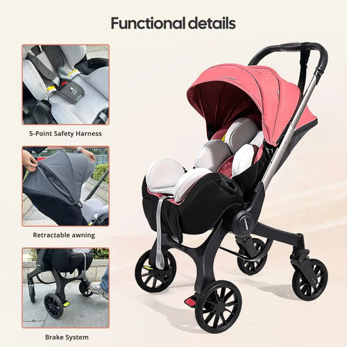 Multi-Functional Foldable Baby Stroller – Bidirectional