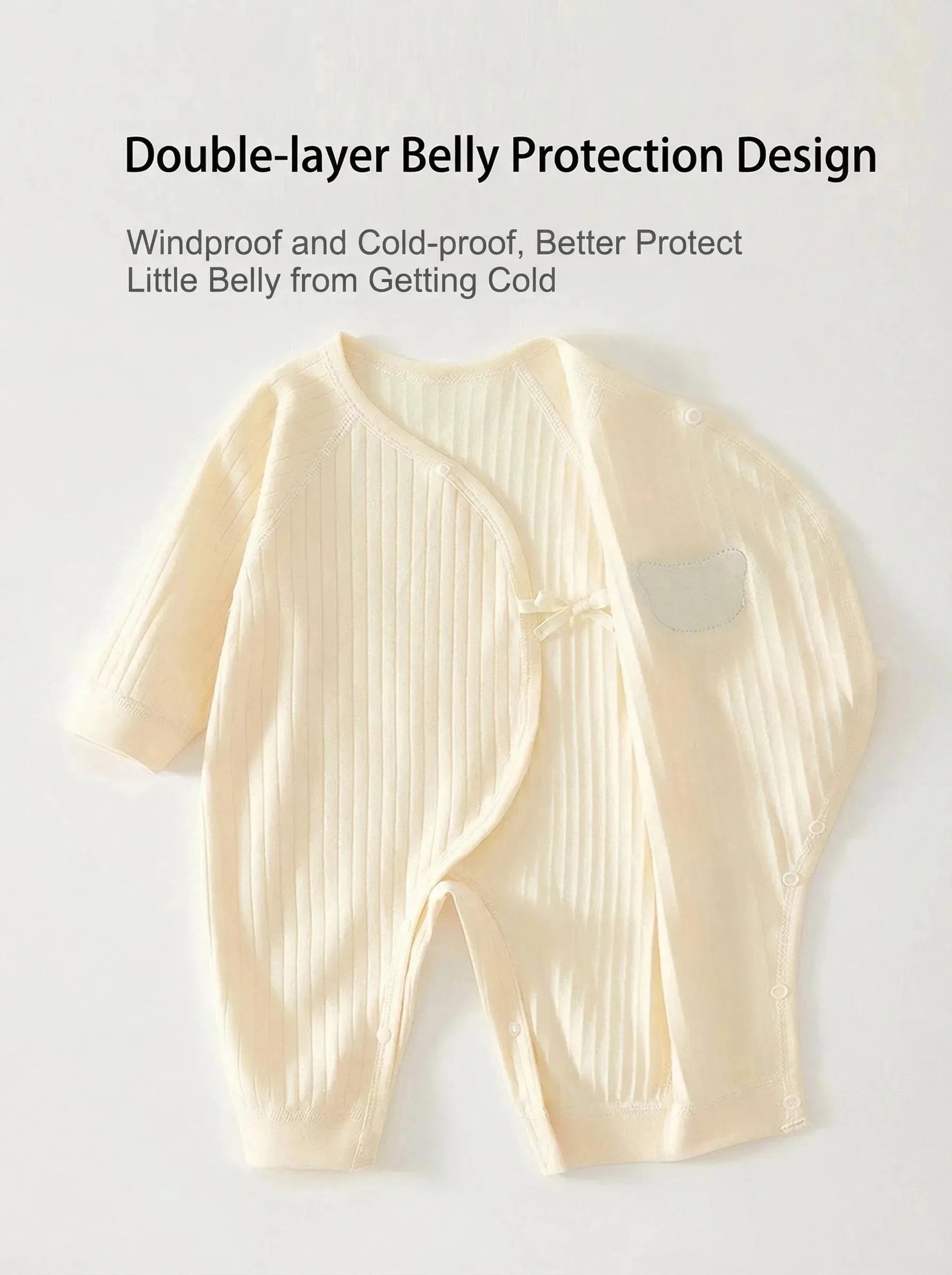 Nova Mart 100% cotton newborn baby romper with cartoon bear design, matching hat, soft and comfortable baby clothing.