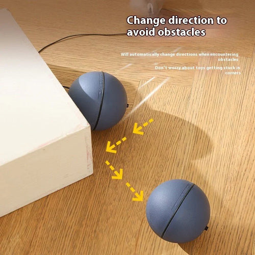 Automatic Pet Rolling Ball - Stress Relief Toy for Cats & Dogs