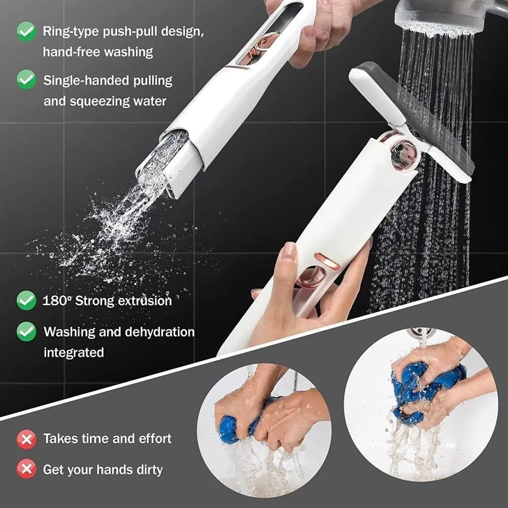 Portable self-squeeze mini mop from Nova Mart with a compact handle and cleaning head designed for desktop surface cleaning.