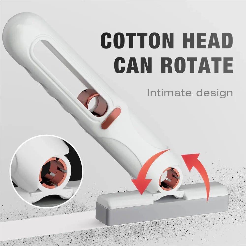 Portable Nova Mart self-squeeze mini mop for desktop cleaning, with a compact design and easy-to-use cleaning head.