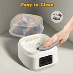 Nova Mart 8-in-1 baby bottle sterilizer and dryer, compact travel-friendly design with fast 30-minute drying cycle.