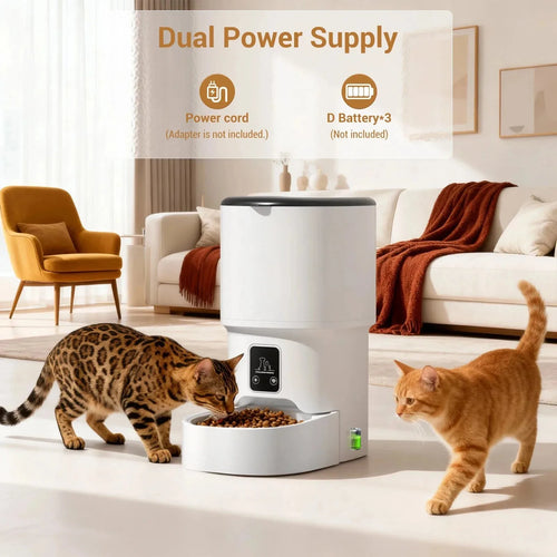 Programmable 4L Automatic Pet Feeder – Timer Control